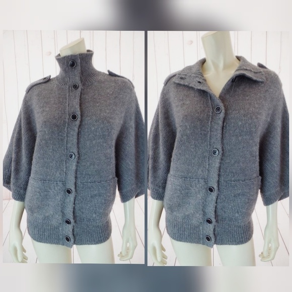 Banana Republic Sweater S Gray Alpaca Wool Blend - Picture 4 of 4